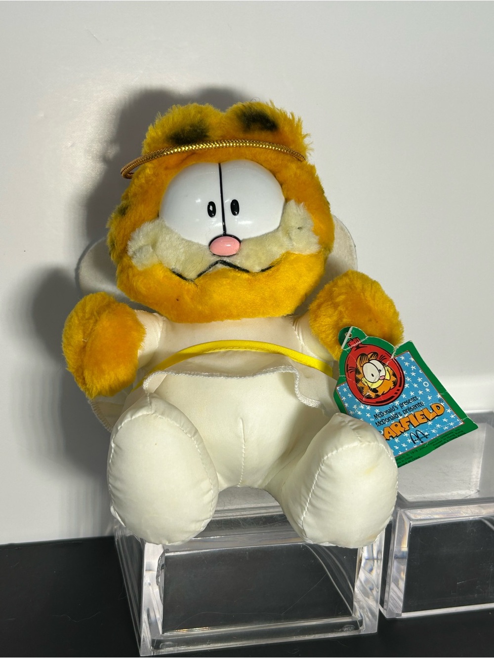 Vintage Garfield Angel plush doll from McDonalds with Tag